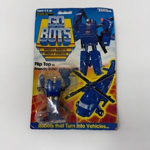 Vintage 1984 Tonka GoBots Flip Top 33 Friendly Robot Helicopter Sealed New 7253
